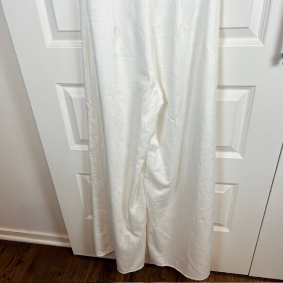 My Beachy Side x Emily in Paris Wide Leg Jumpsuit Small White Sailor Resort $450 - Picture 10 of 12